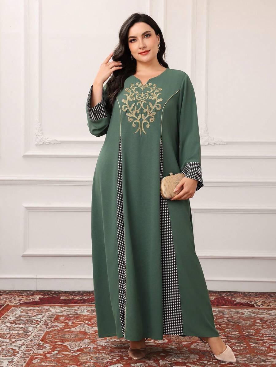 ZIELONA SUKIENKA MAXI PRINT