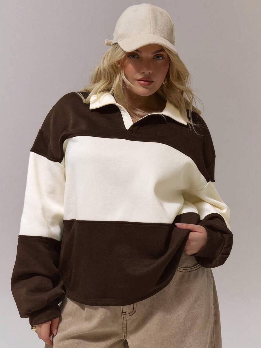 bluza długi rękaw łączenie 