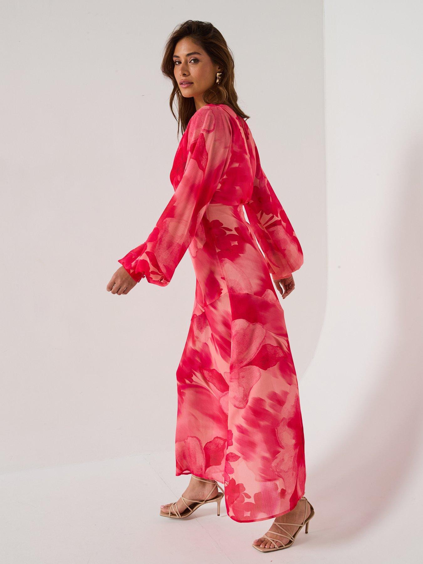 PRETTY LAVISH SUKIENKA MAXI W KWIATY 