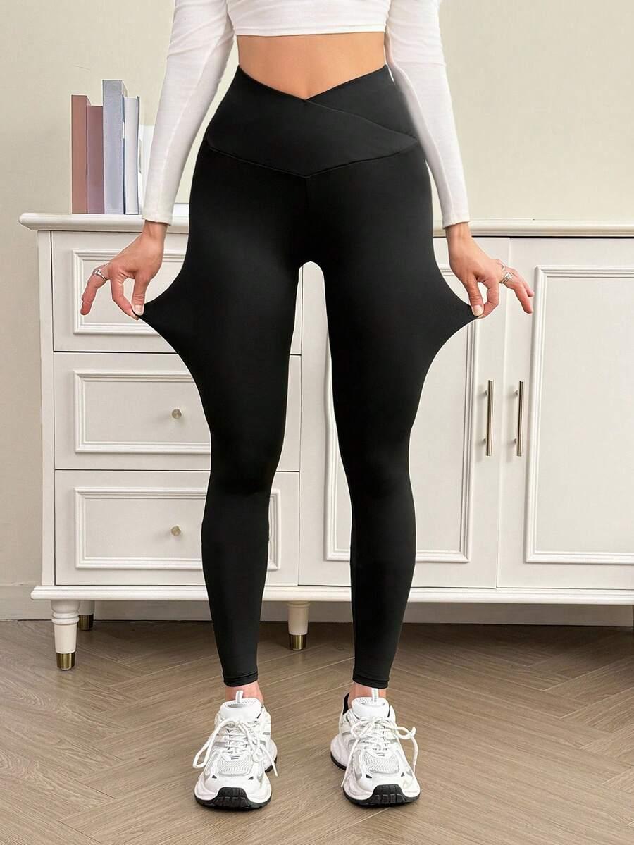 CZARNE LEGGINSY WYSOKI STAN