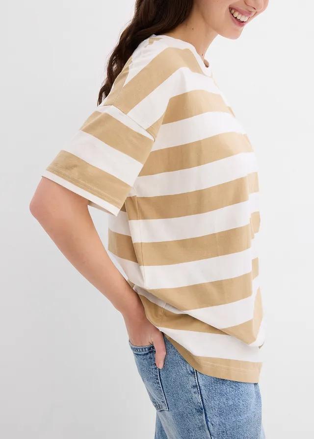 T-SHIRT DAMSKI W PASKI 