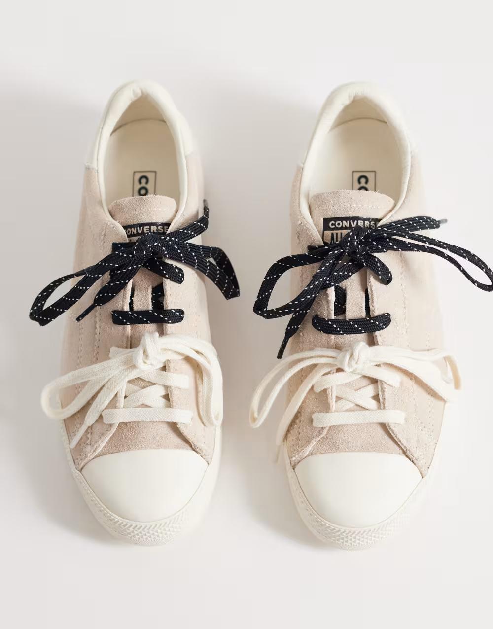 beżowe trampki Chuck Taylor Lo skóra naturalna
