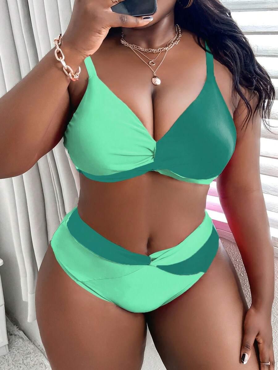 zielony komplet bikini