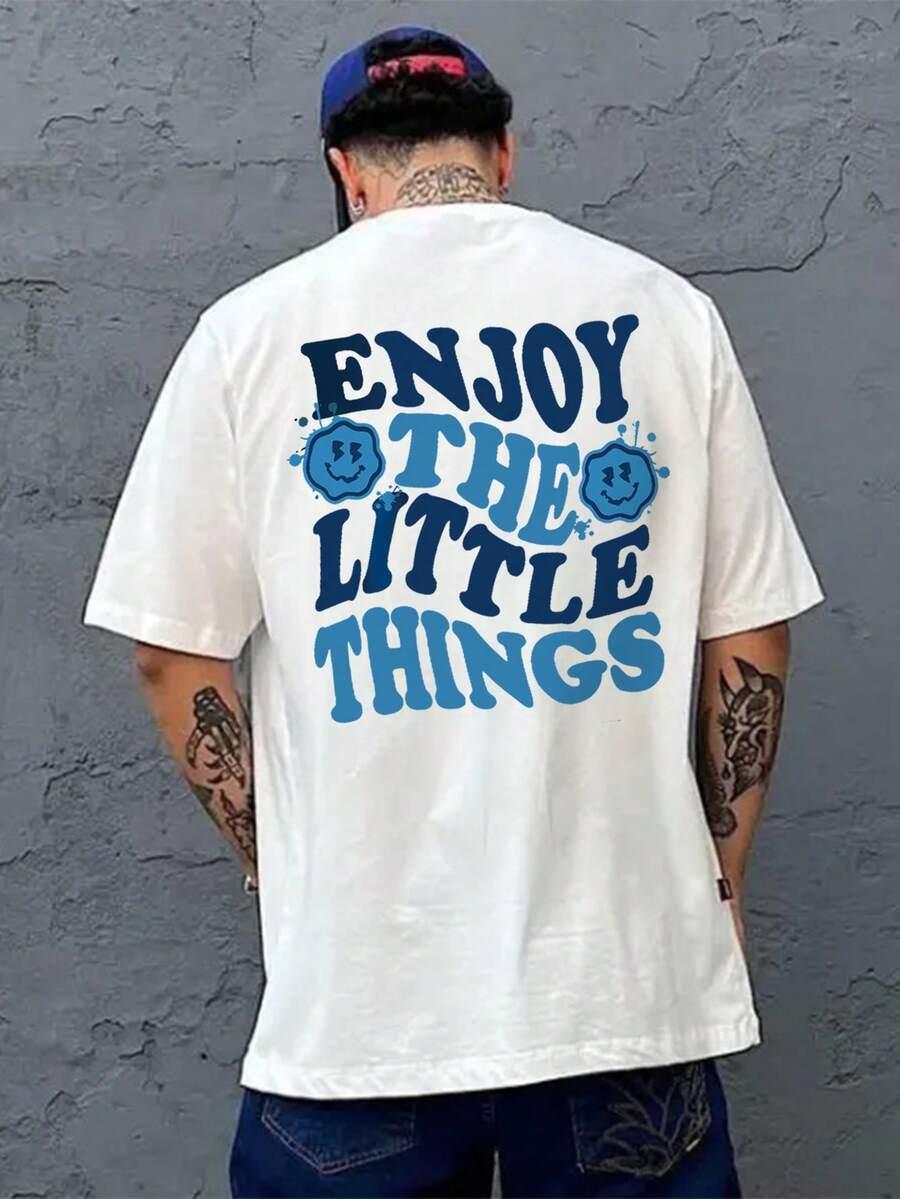 biały t-shirt print