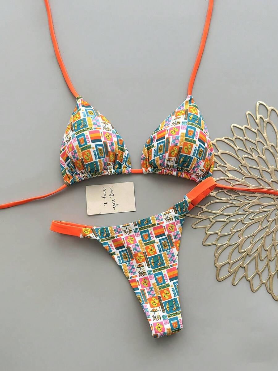 KOMPLET BIKINI Z WZOREM