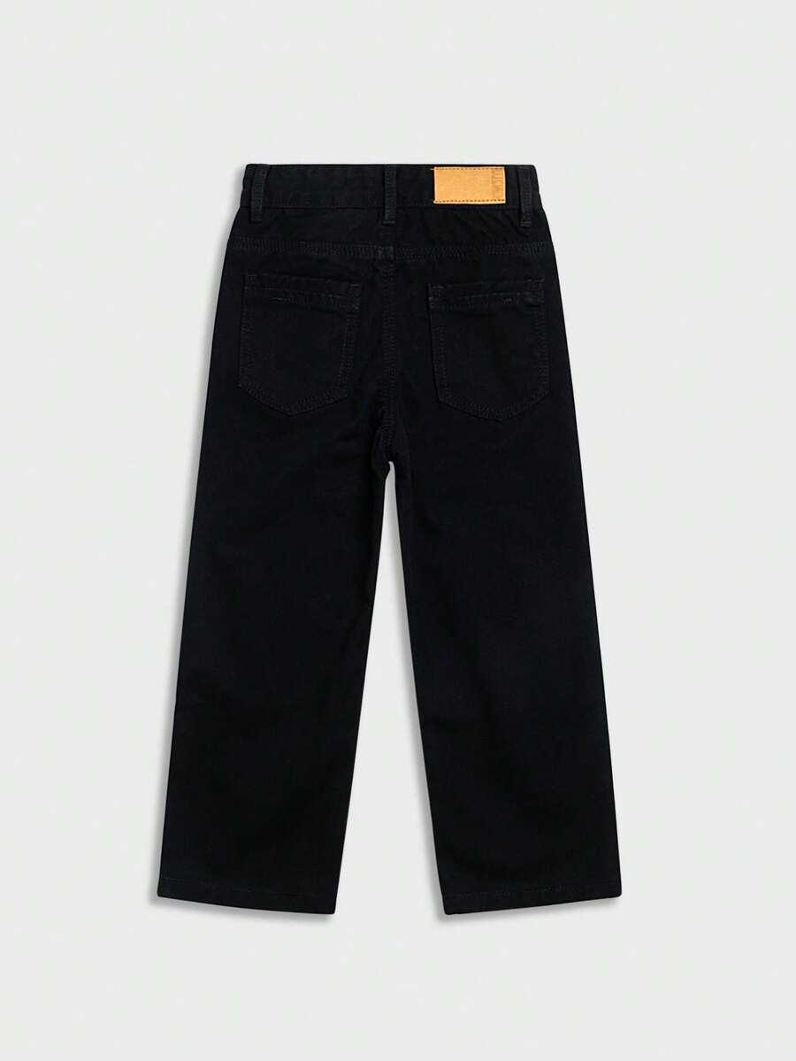 CZARNE SPODNIE JEANS