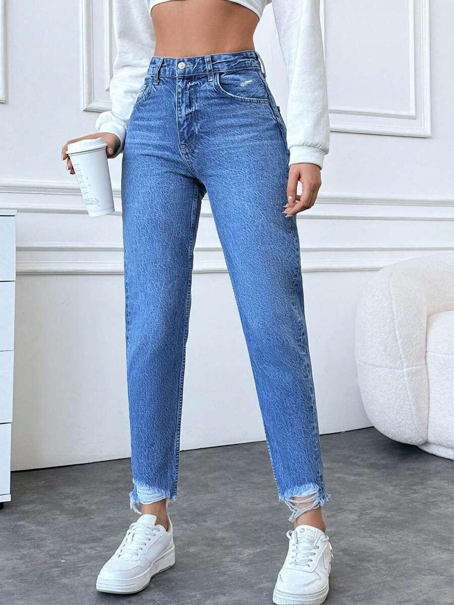 NIEBIESKIE JEANSY KIESZENIE