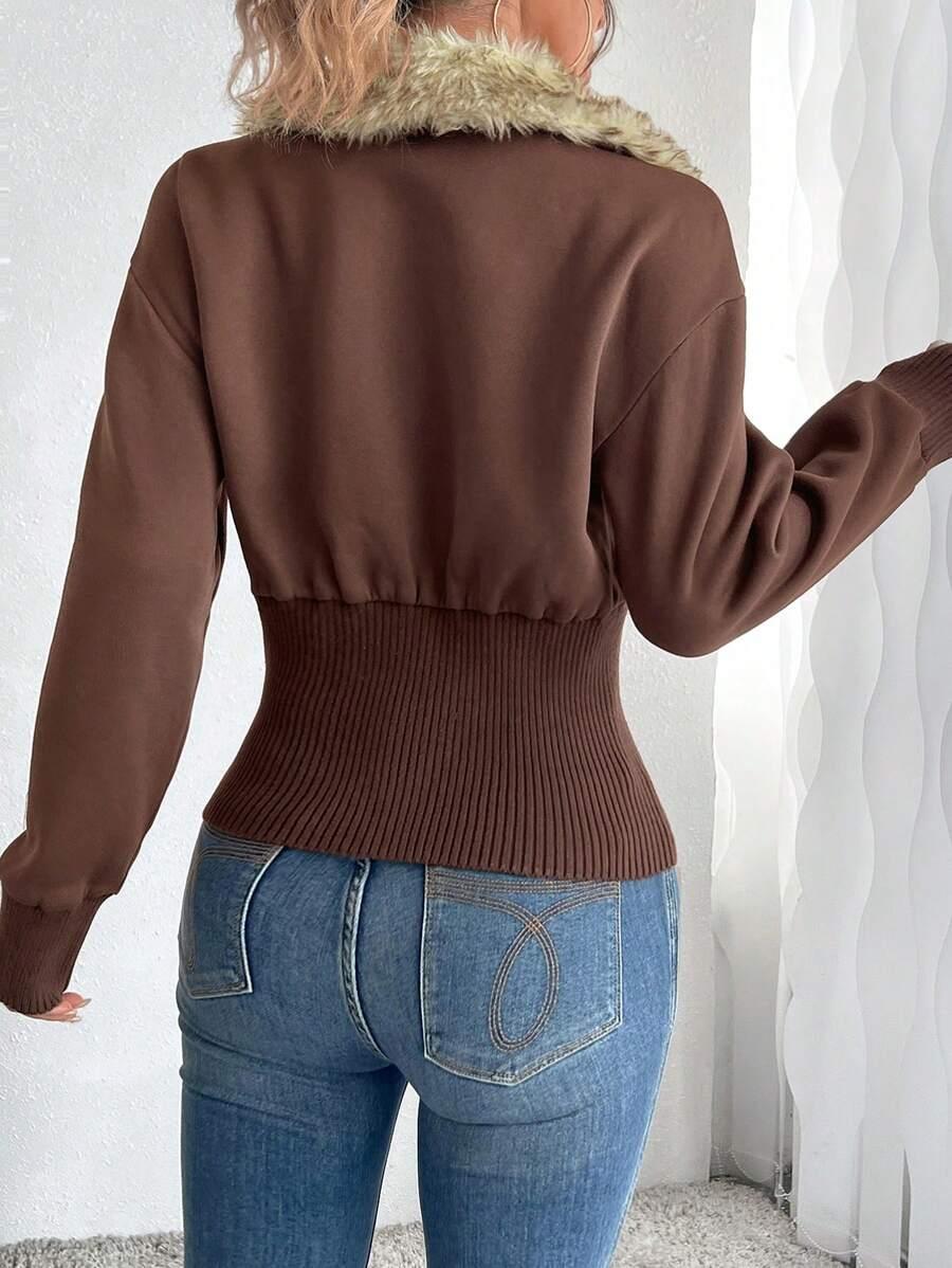 BLUZA ROZPINANA Z FUTERKIEM