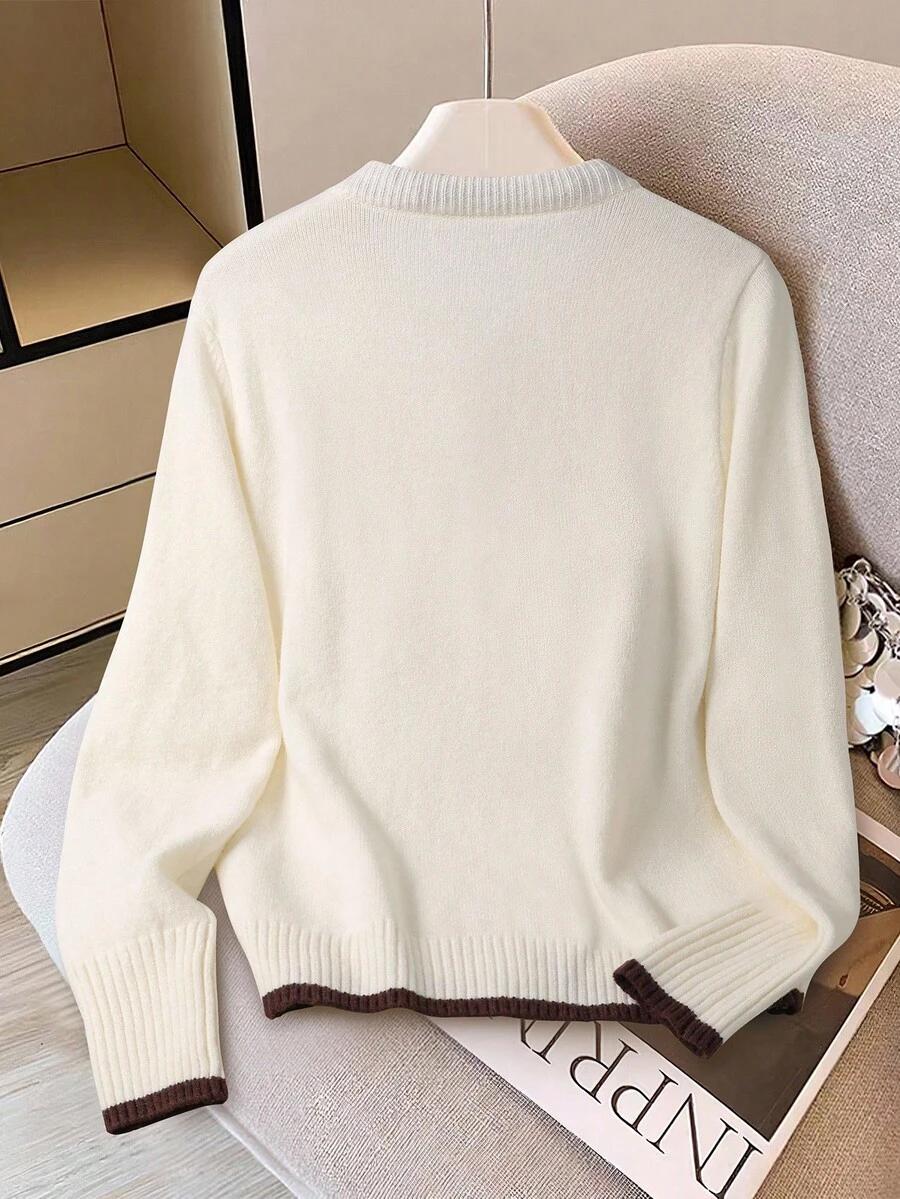 SWETER KONTRAST GUZIKI