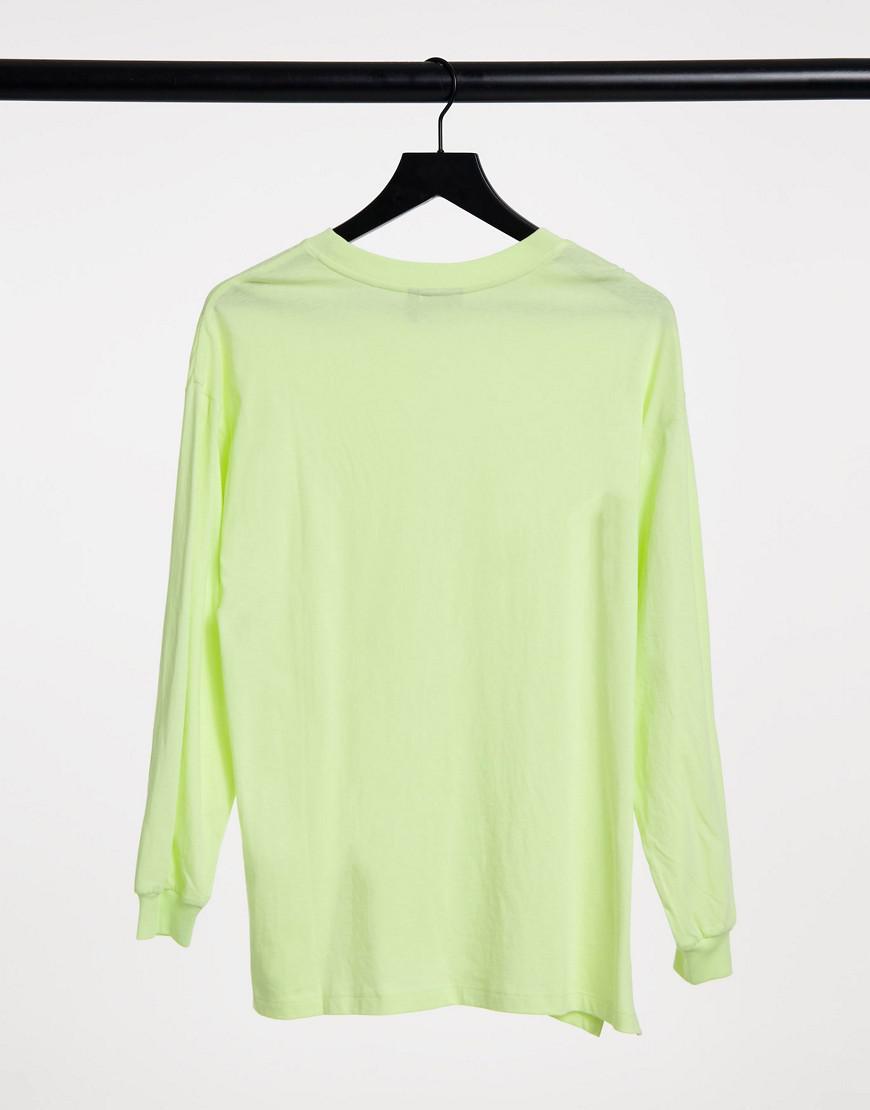 BLUZKA OVERSIZE DŁUGI RĘKAW NEON