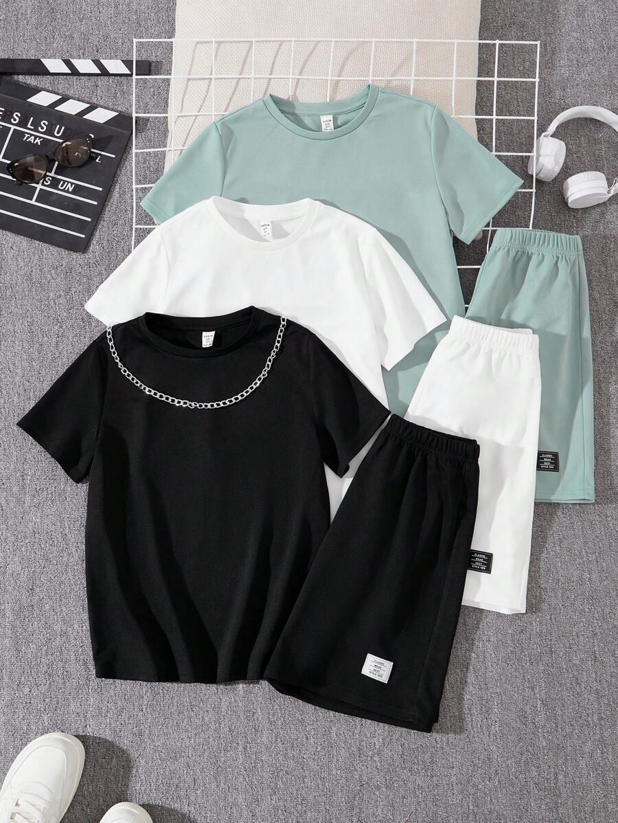 T-shirt spodenki komplet 3-pack