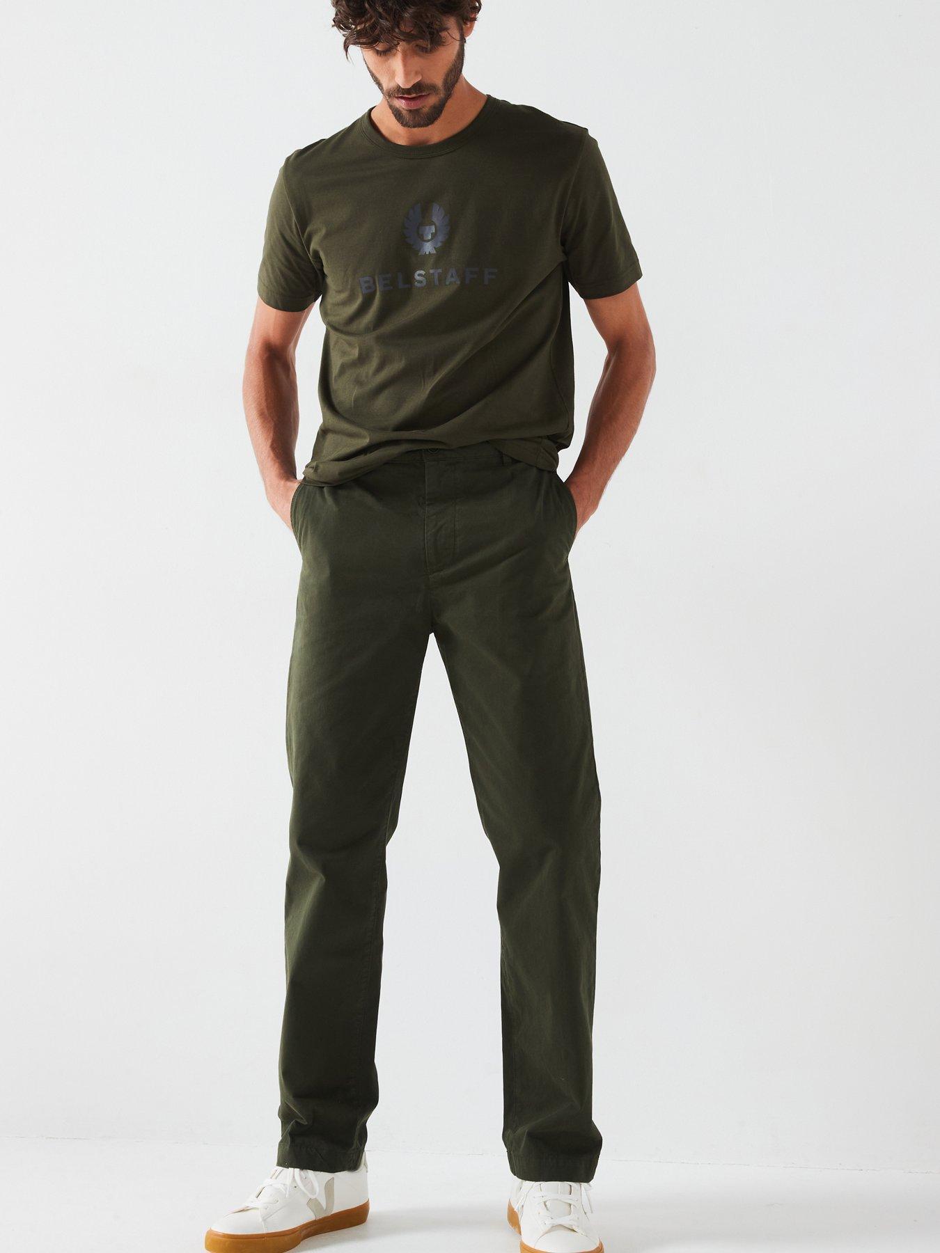BELSTAFF SPODNIE MĘSKIE CHINO BAWEŁNA 