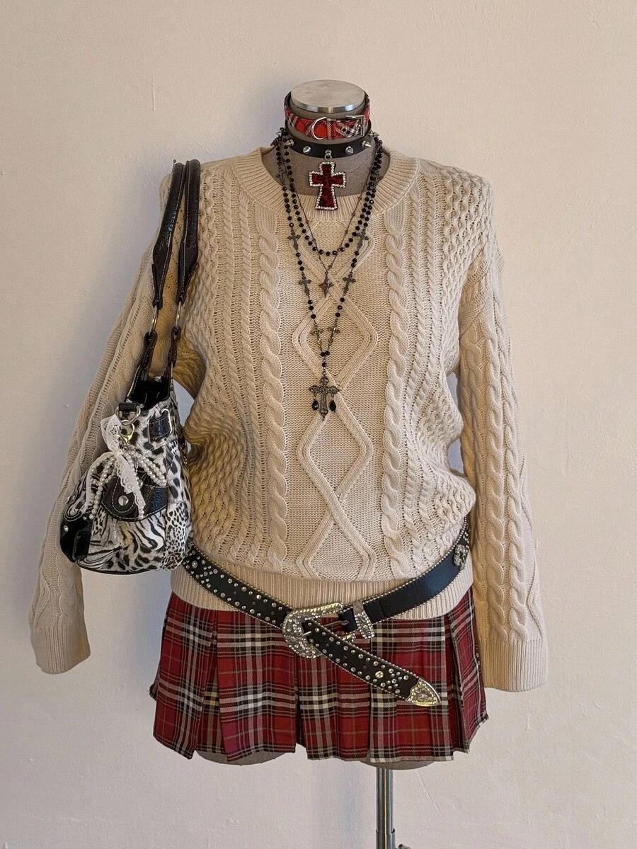 SWETER DAMSKI BEŻOWY
