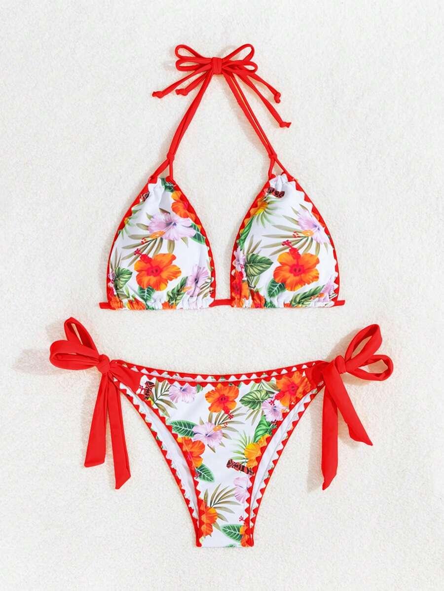 góra od bikini kwiaty