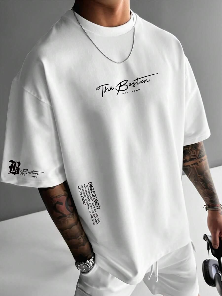 biały t-shirt okrągły dekolt