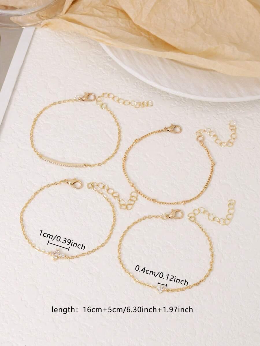 złota bransoletka 4-pack