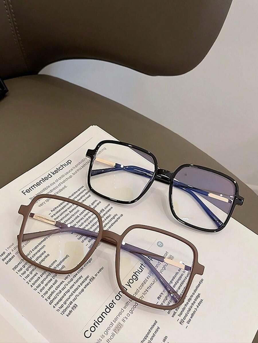 BRĄZOWE OKULARY ZERÓWKI