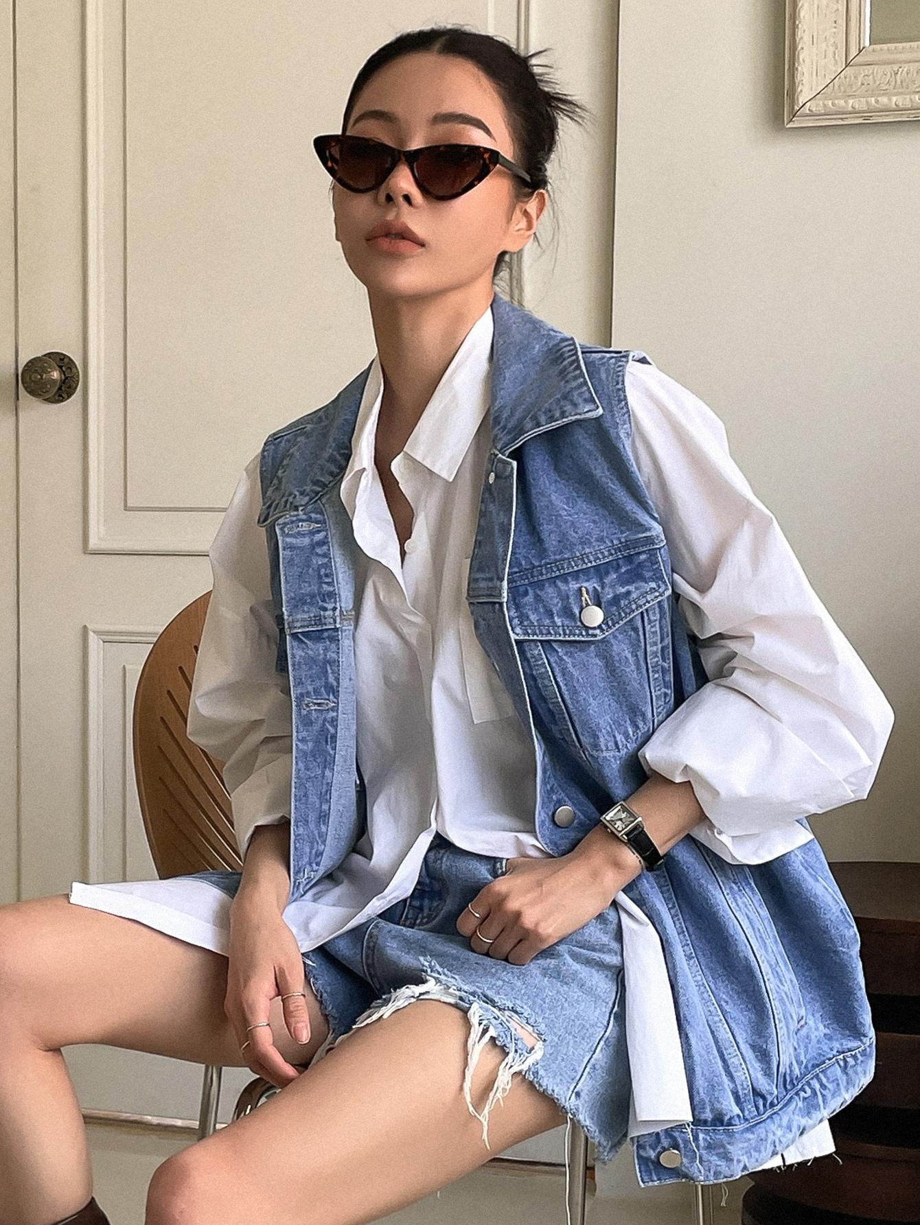 KAMIZELKA OVERSIZE JEANS