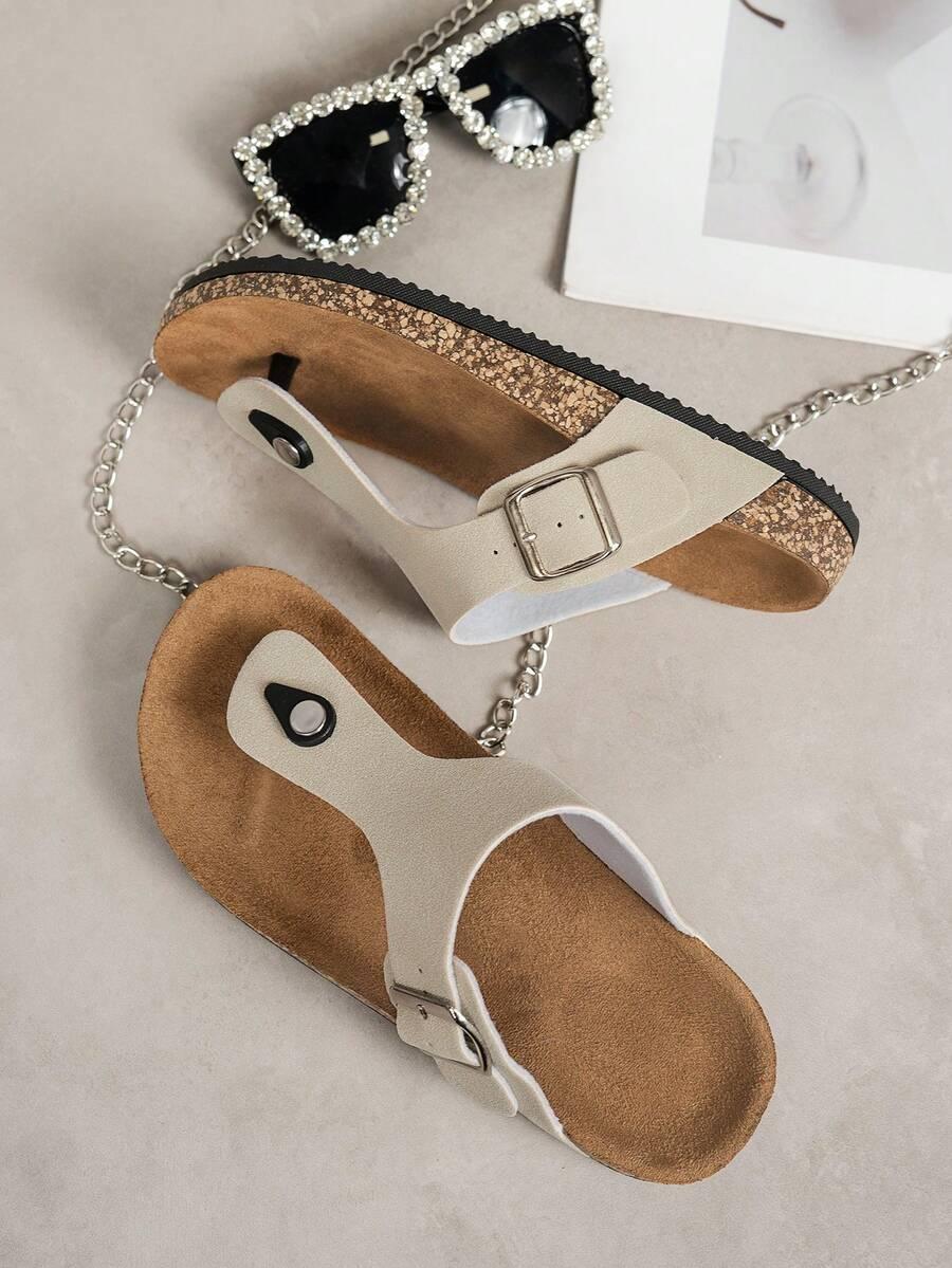 klapki casual klamra