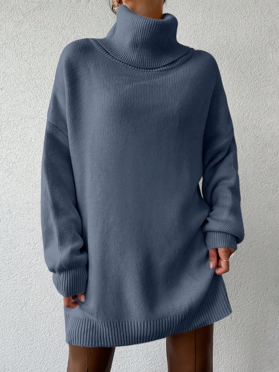 niebieski sweter golf