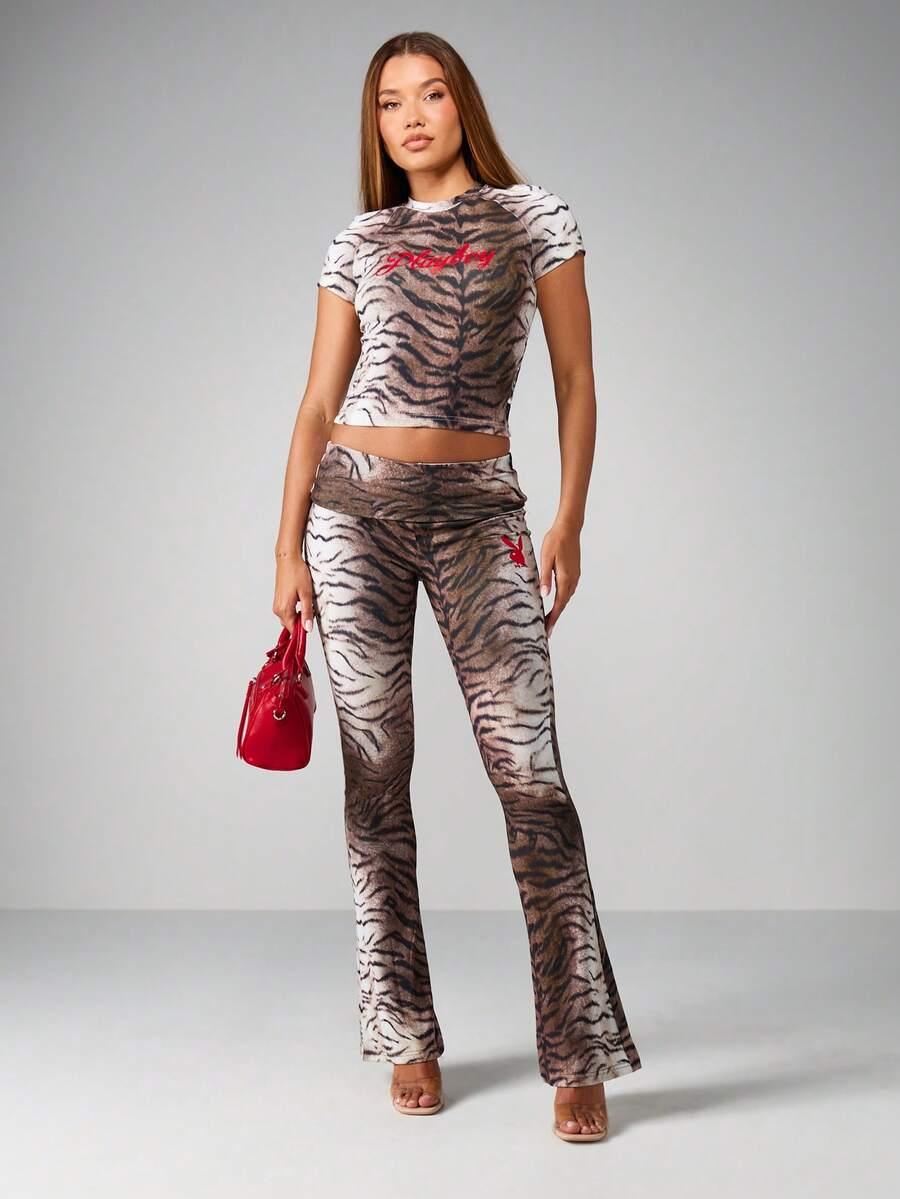 BLUZKA ANIMAL PRINT LOGO