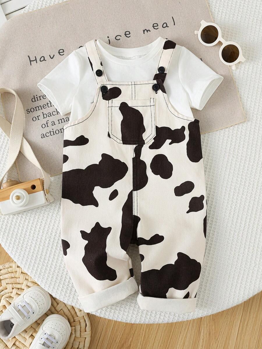SPODNIE OGRODNICZKI ANIMAL PRINT