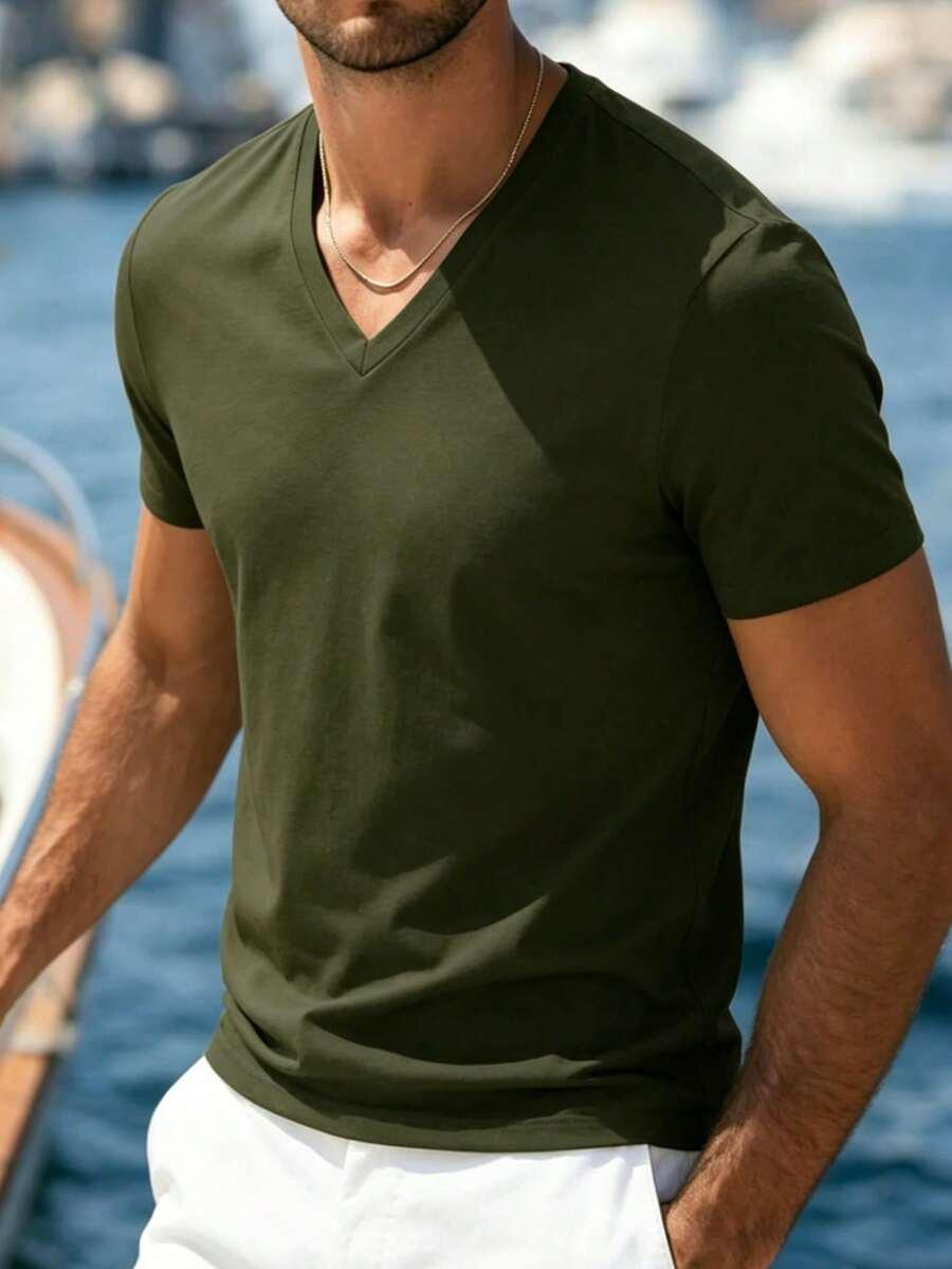 ZIELONY T-SHIRT BASIC