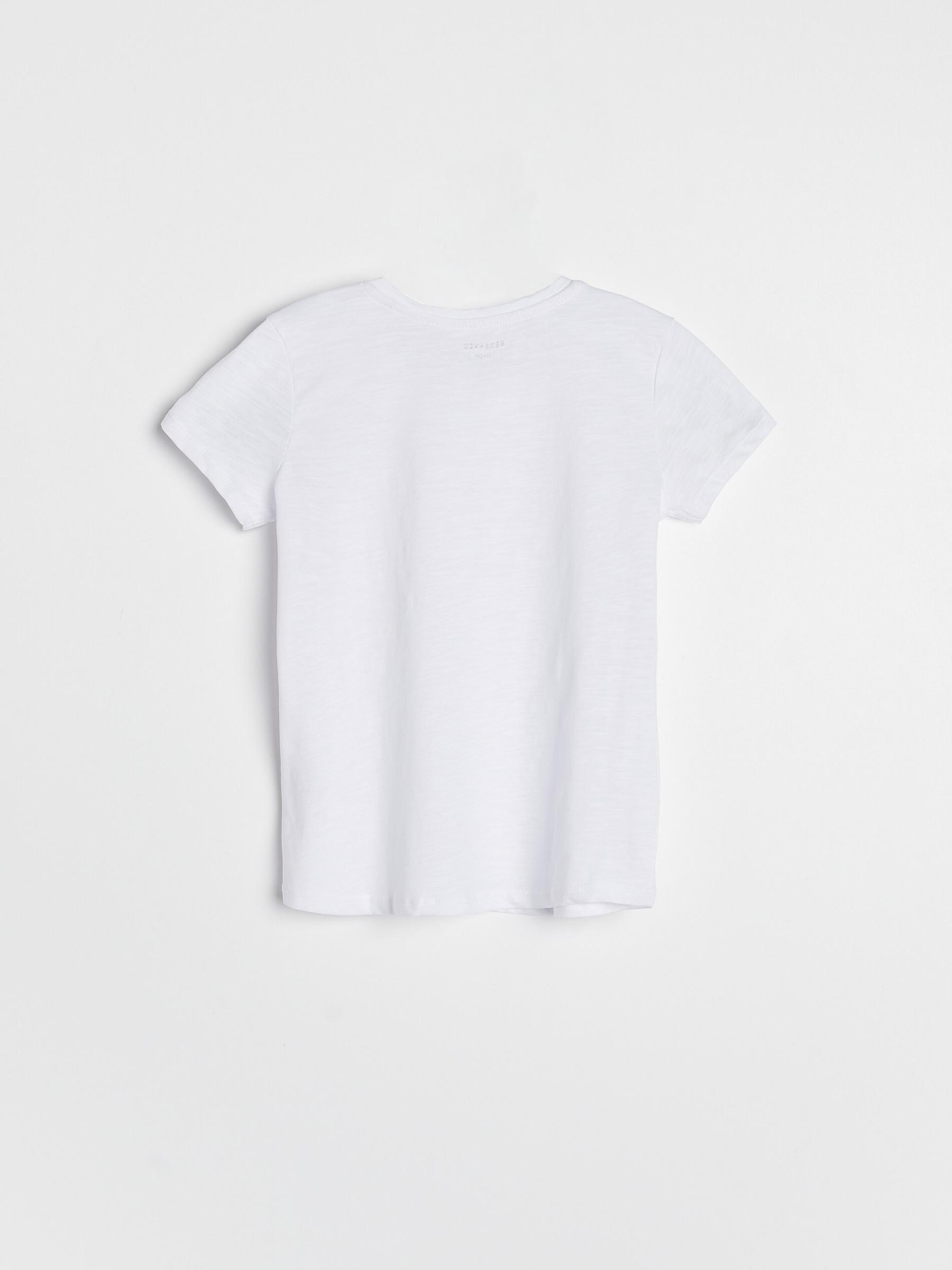 KLASYCZNY BIAŁY T-SHIRT KIESZONKA