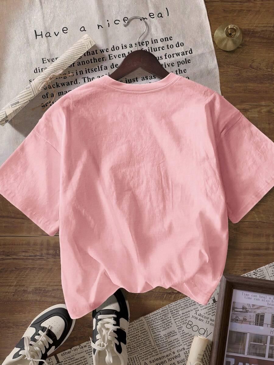 T-SHIRT DAMSKI Z OKRĄGŁYM DEKOLTEM