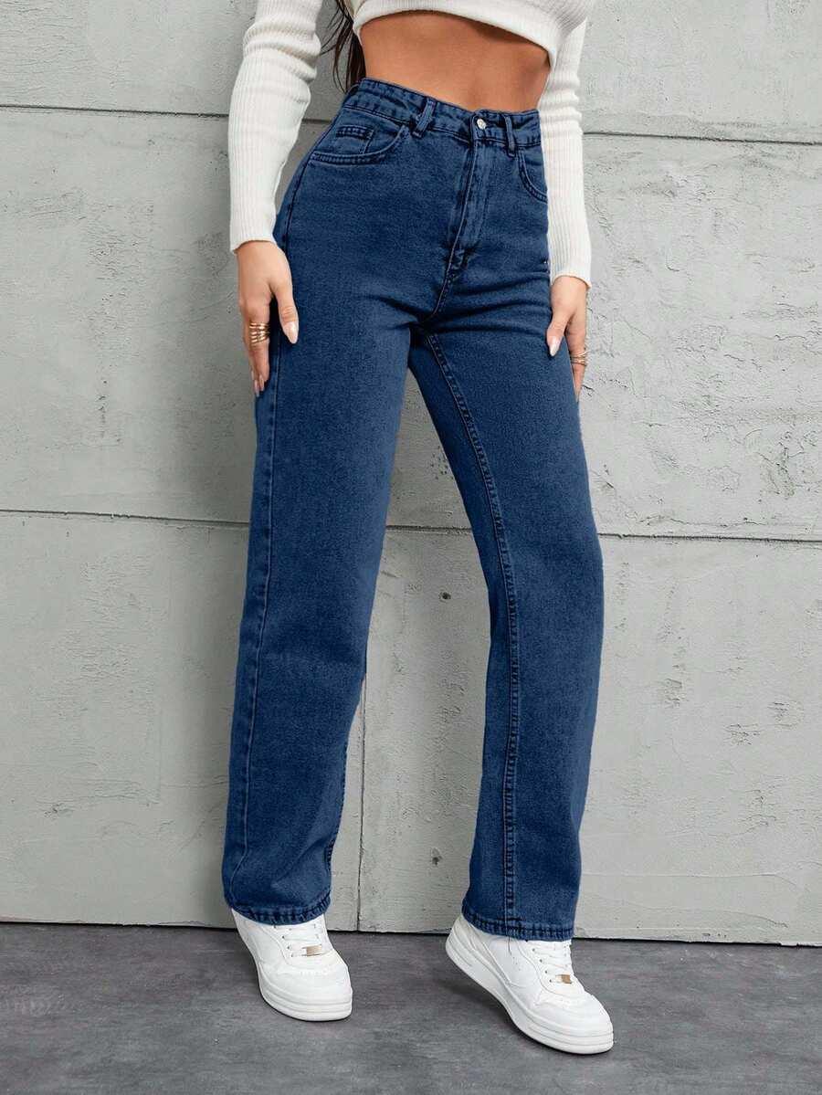NIEBIESKIE SPODNIE JEANS
