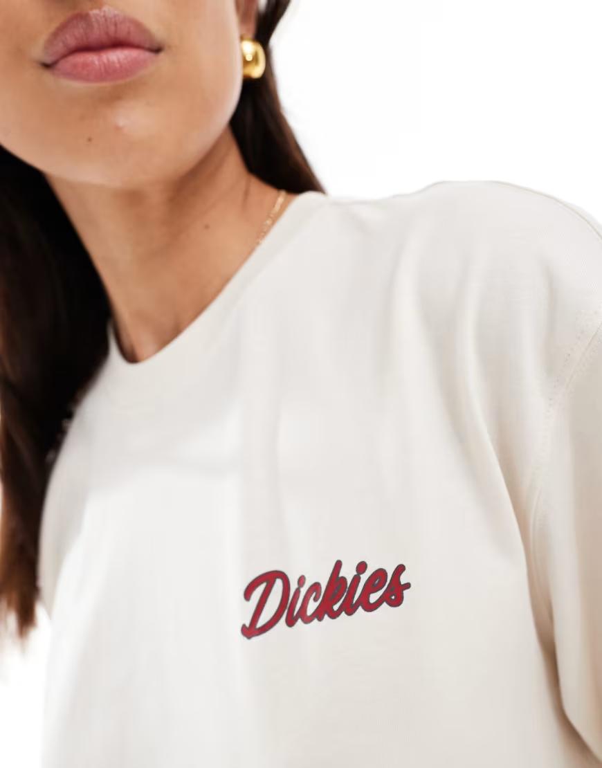 beżowy t-shirt print