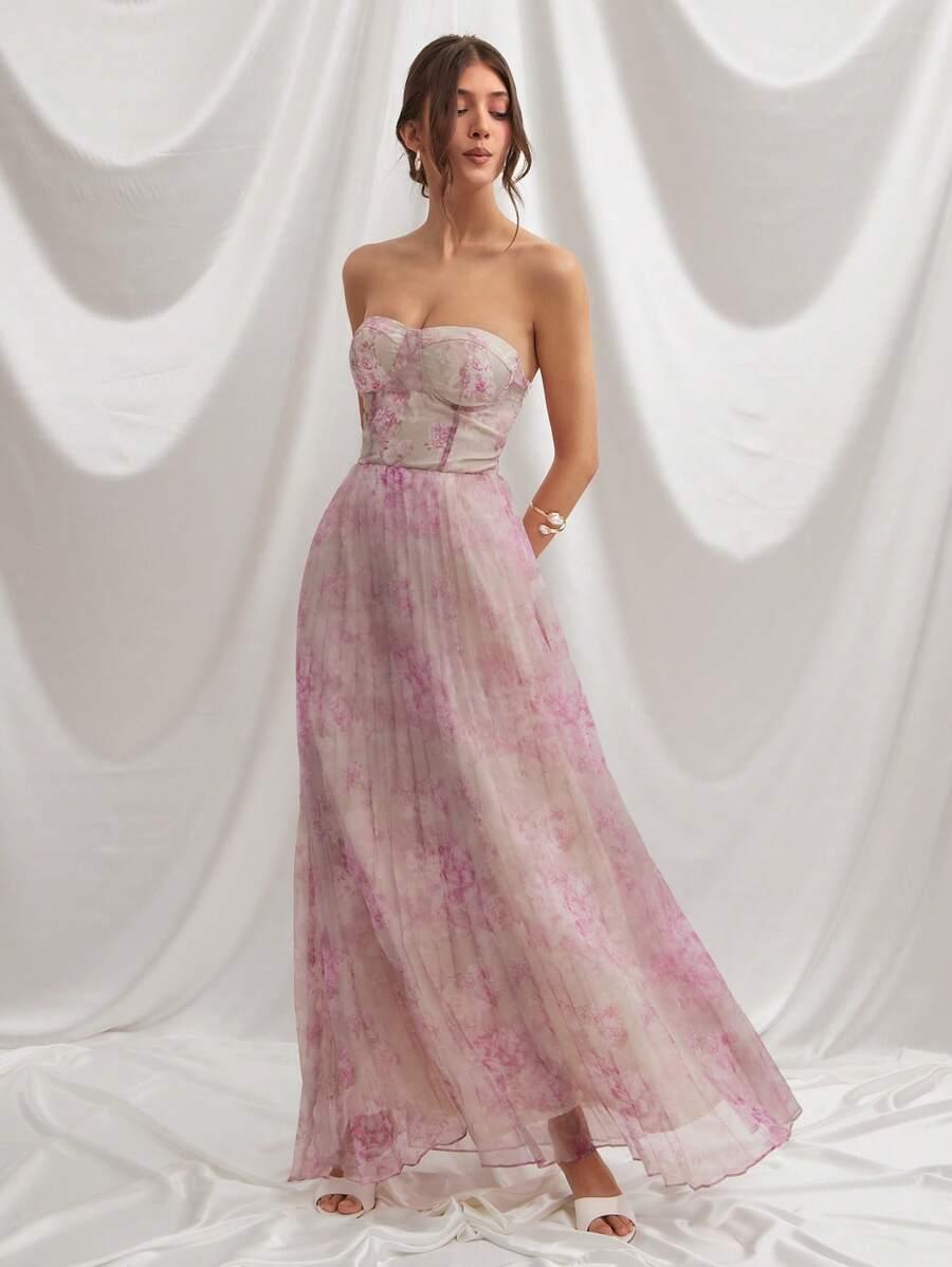 maxi sukienka w kwiaty