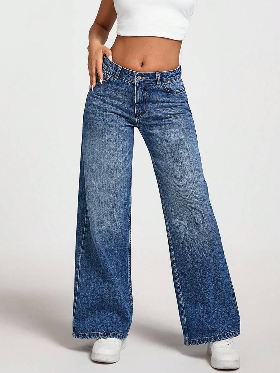 NIEBIESKIE SPODNIE JEANS