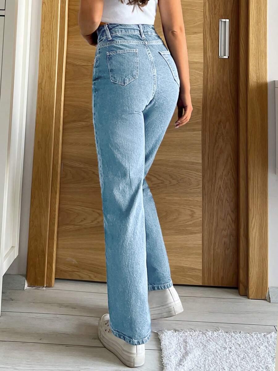 NIEBIESKIE SPODNIE JEANS