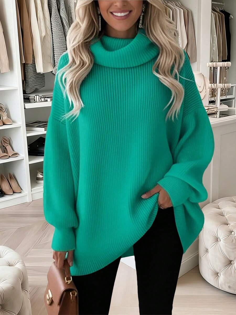 TURKUSOWY SWETER GOLF