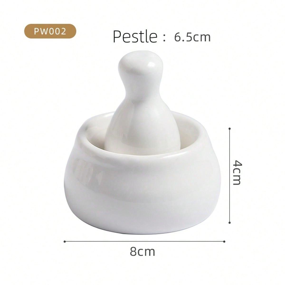 biały ceramiczny moździerz