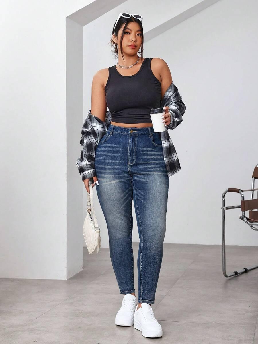 NIEBIESKIE SPODNIE JEANS