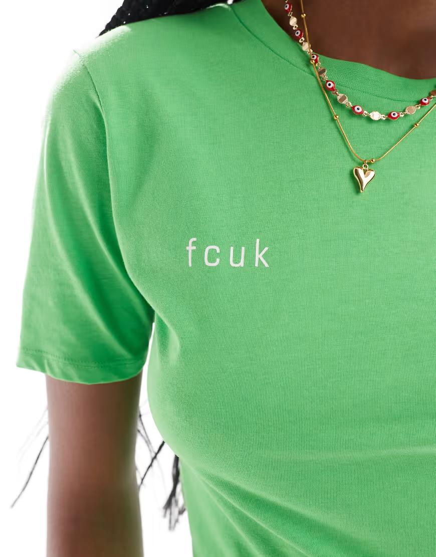 zielony t-shirt nadruk