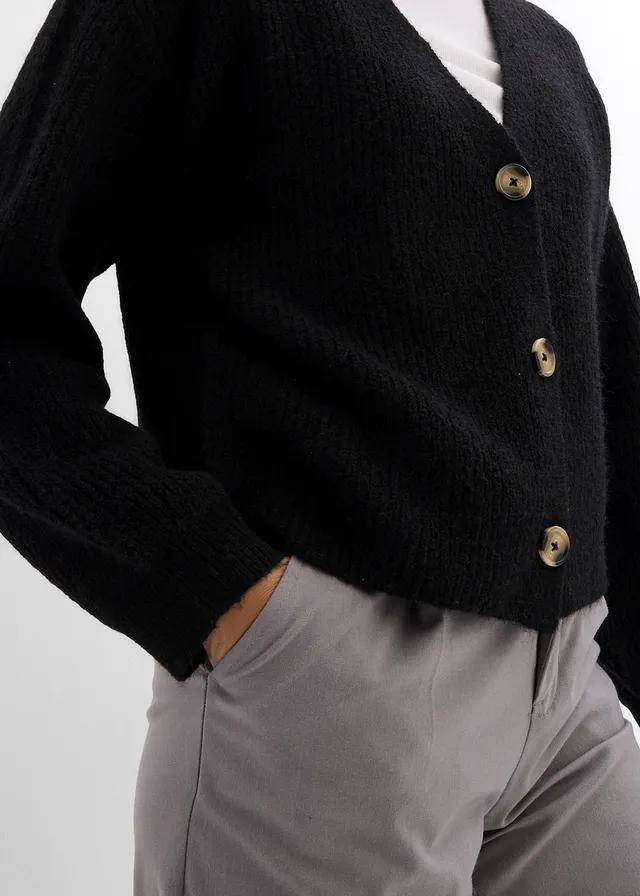 CZARNY SWETER GUZIKI