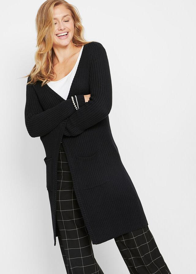 CZARNY SWETER NARZUTKA