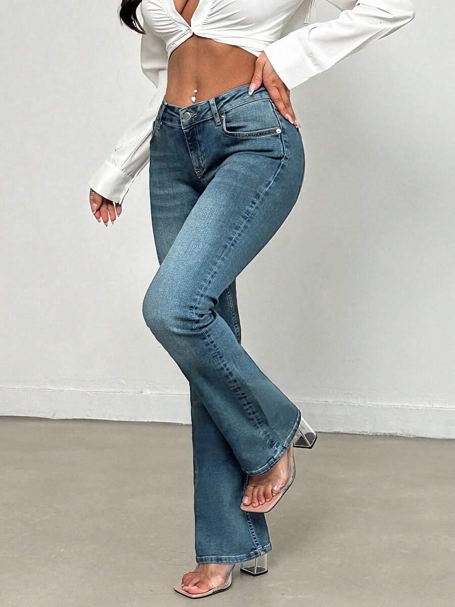NIEBIESKIE SPODNIE JEANS