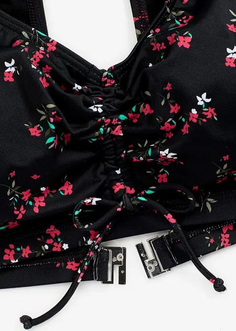 CZARNA GÓRA OD BIKINI PRINT