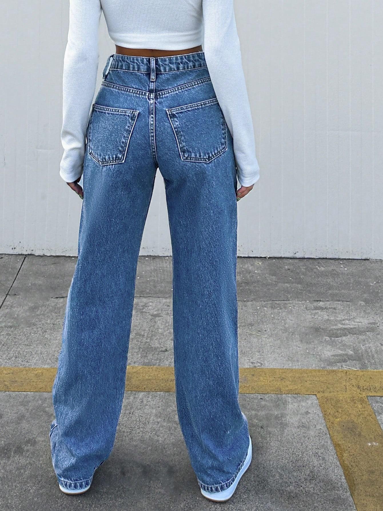 NIEBIESKIE SPODNIE JEANS