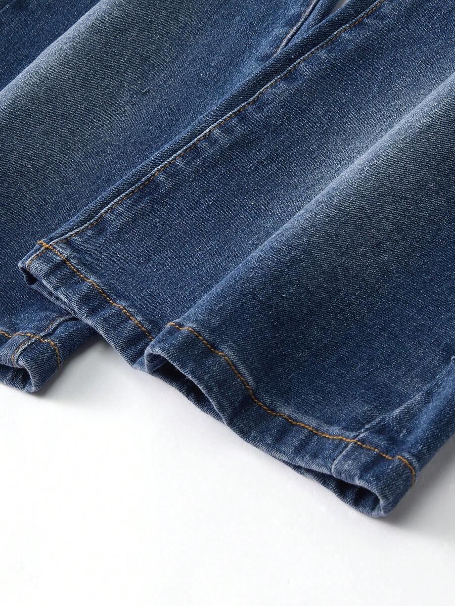 niebieskie jeansy casual