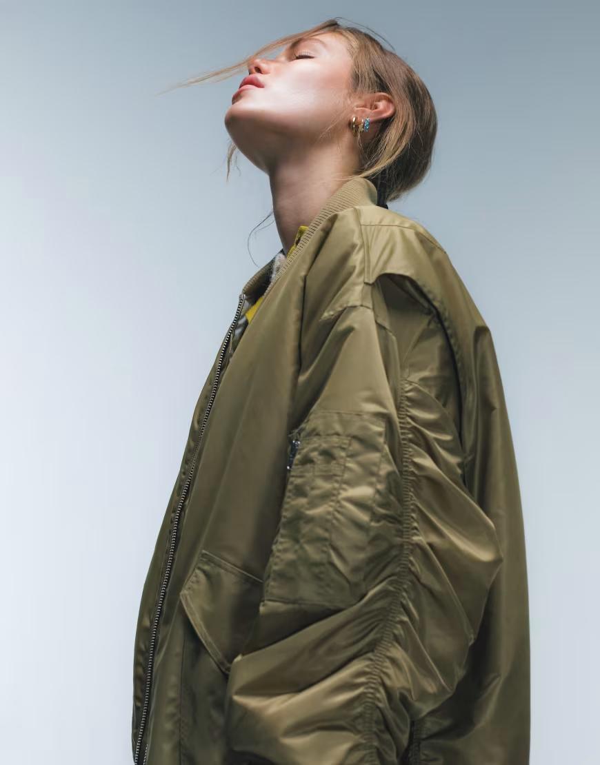 kurtka bomber khaki