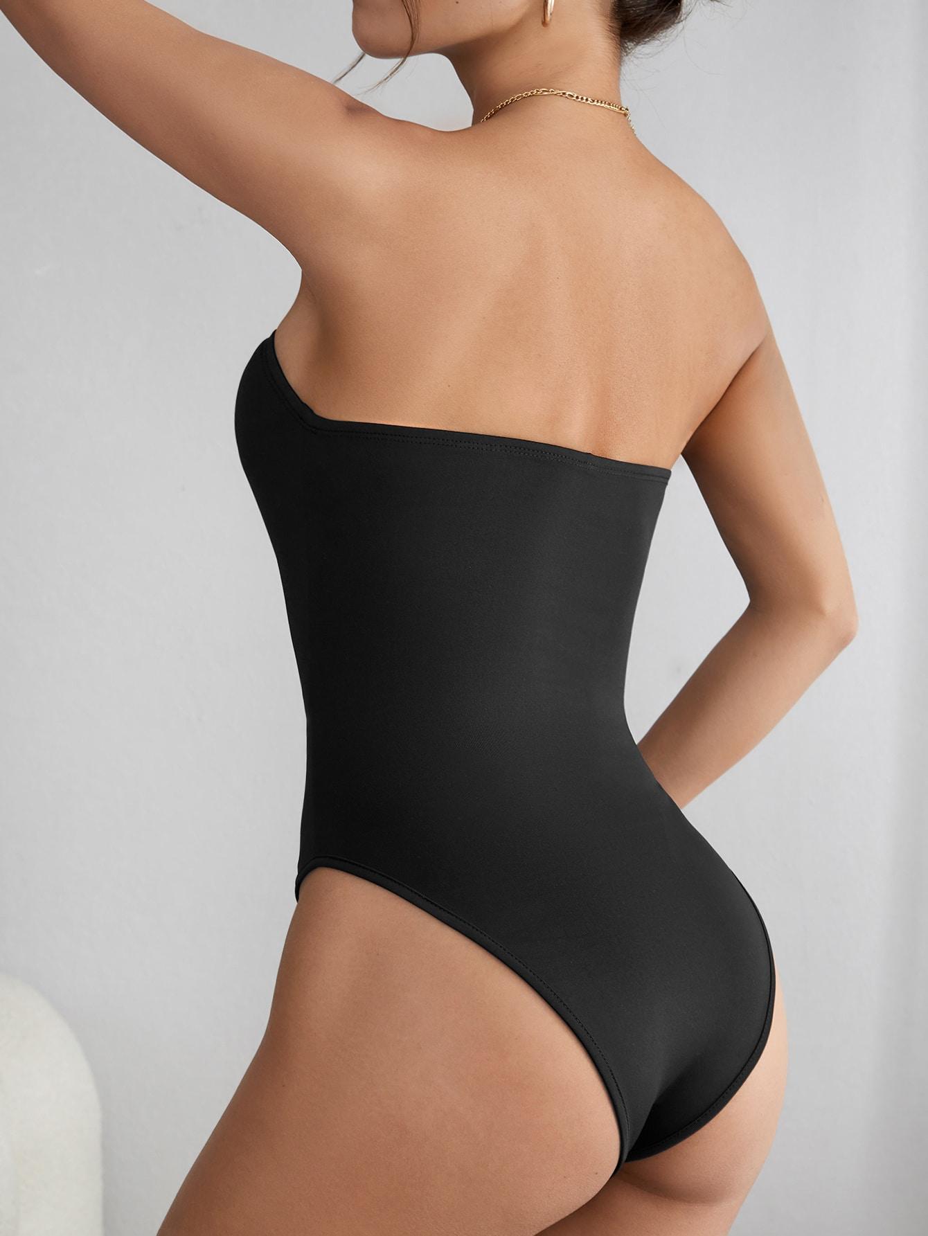 czarne body bez rękawów