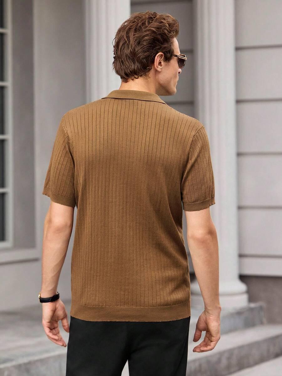 brązowa koszulka polo