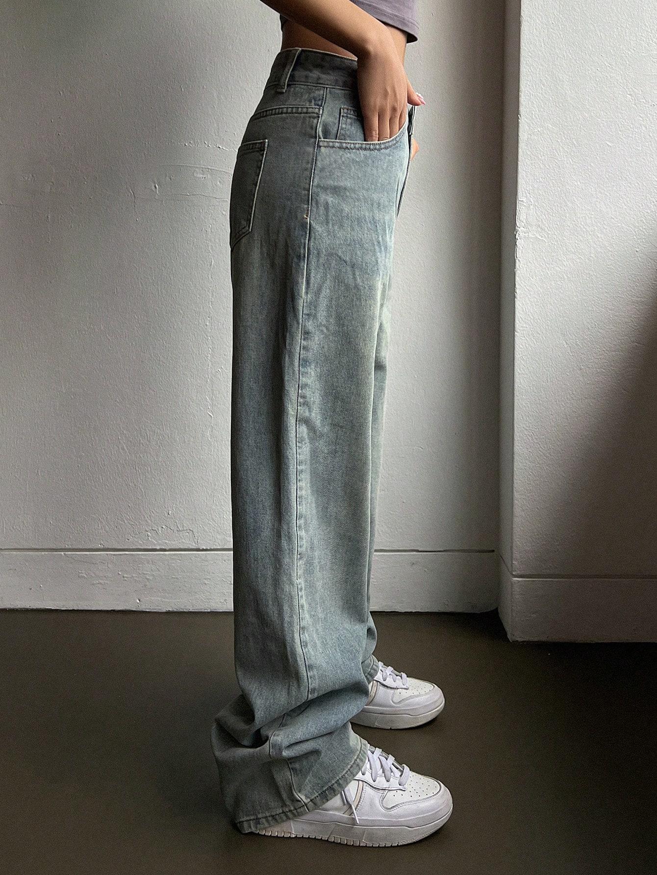 PROSTE SPODNIE JEANS