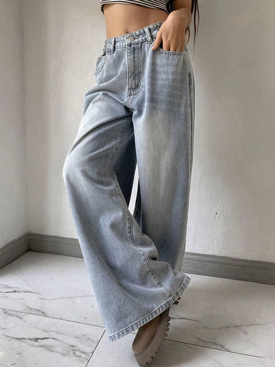 NIEBIESKIE SPODNIE JEANS