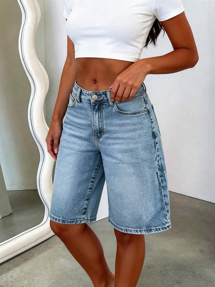 NIEBIESKIE SPODENKI JEANS